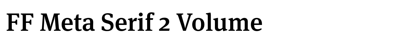 FF Meta Serif 2 Volume